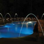 SANLI LED 80W LED Rueda de color Luz subacuática de fibra óptica para piscina
